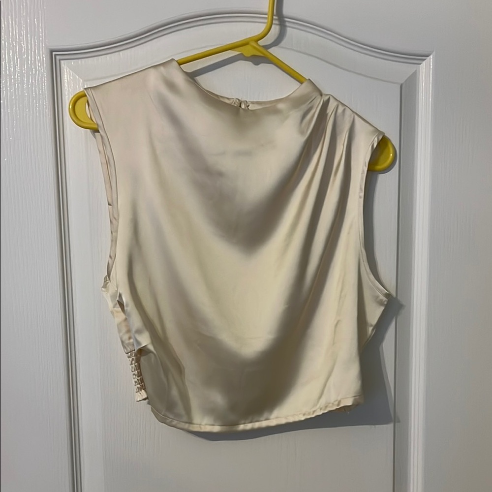 Sincerely Jules Cream Crop Tank Top